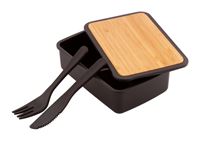PORTA PRANZO RICICLATO CON TAPPO IN BAMBOO